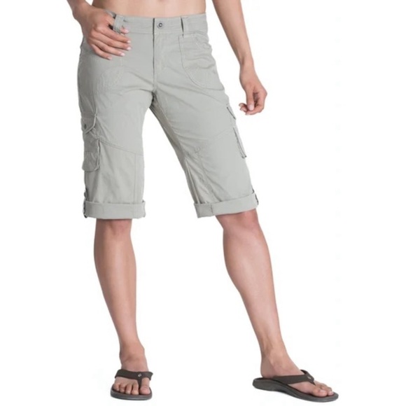 Kuhl Kontra Convertible Hiking Trail Crop Roll Tab Lightweight Stretch Size 8 - Picture 1 of 12